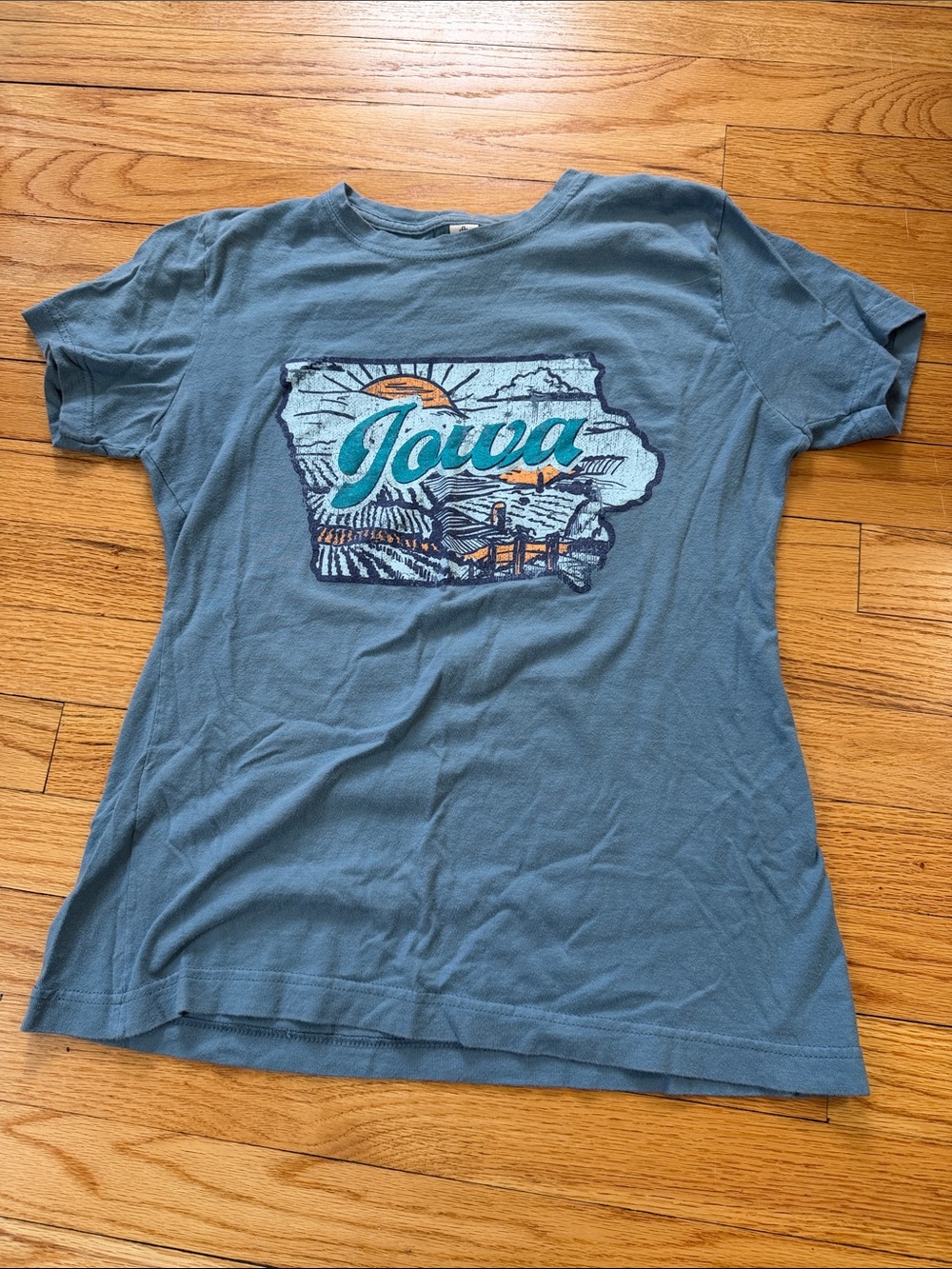 Iowa Graphic Tee - Blue Women's T-Shirt